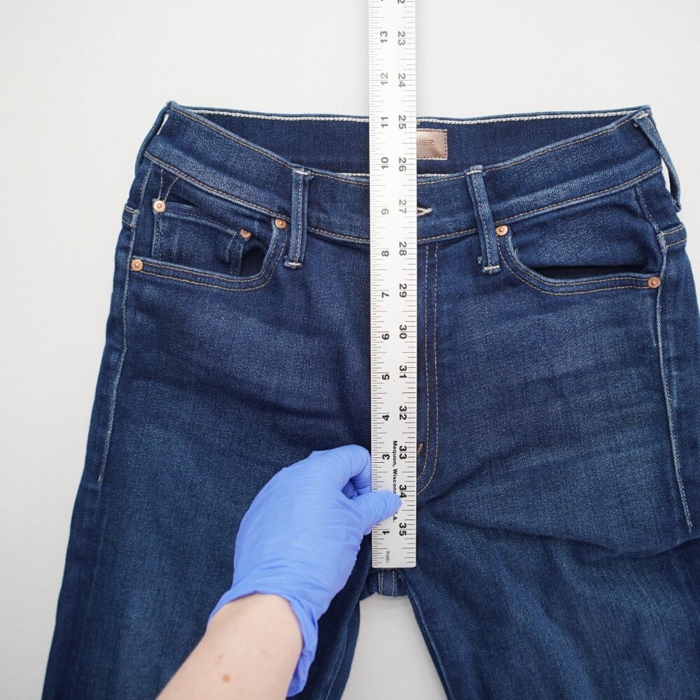MOTHER The Insider Crop Step Fray Jeans in Home Movies‎ Size 26 - Picture 12 of 14